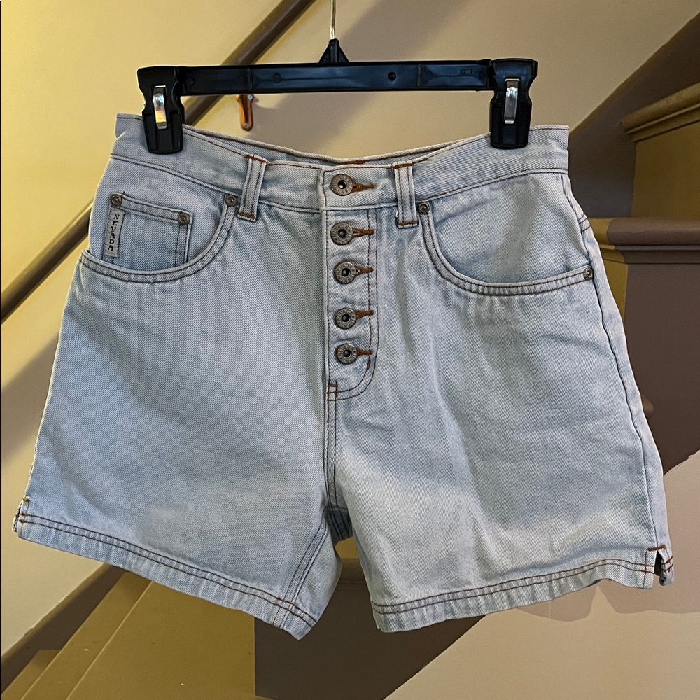 Vintage Nevada Light Wash Jean Shorts